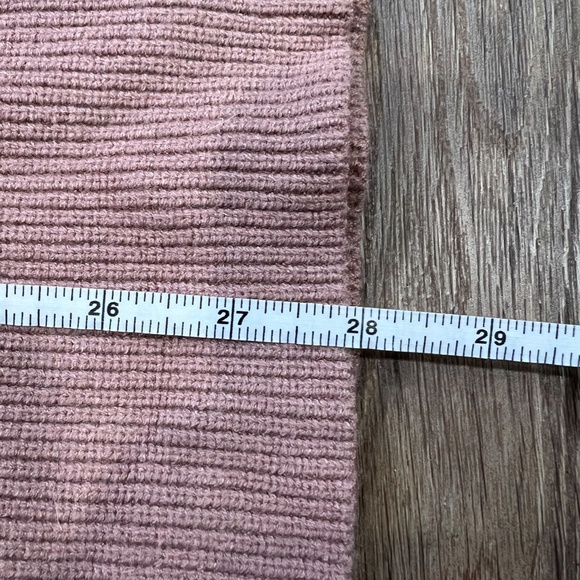 Free People Softly Structured Oversized Tunic Dusty Mauve Sz L Winter Cozy Soft - Picture 10 of 14